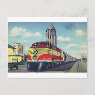 Retro Train The Champion Miami Railways Postcard