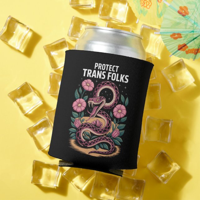 Retro Trans Pride Trans Right Protect Trans Folks Can Cooler (In Situ Summer)