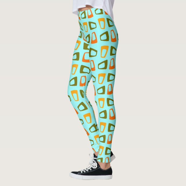 Retro Trapezoids Leggings (Left)