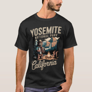 Retro Travel Adventure Yosemite National Park Cali T-Shirt