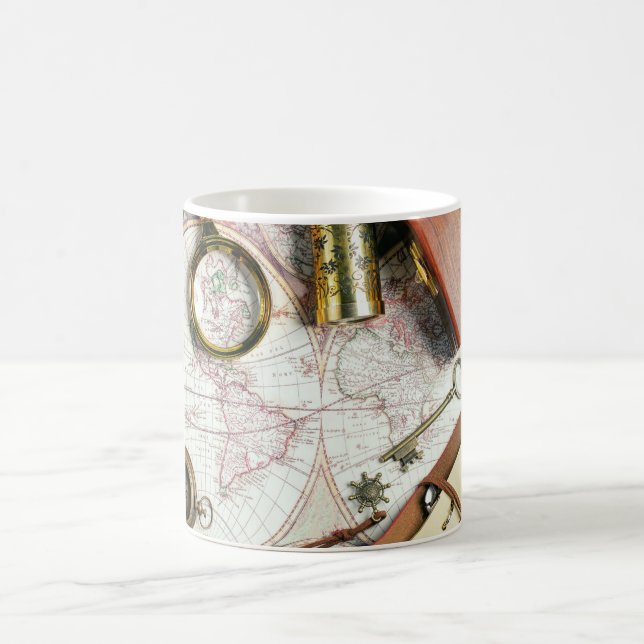 Retro travel coffee mug (Center)