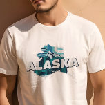 Retro Travel Iconic Alaska Graphic T-Shirt<br><div class="desc">Embrace the beauty of the Last Frontier with this Retro Travel Iconic Alaska Graphic T-Shirt. Featuring a vintage-inspired design that highlights the majestic landscapes and unique charm of Alaska, this shirt is perfect for travelers and residents alike. Made from high-quality materials for a comfortable fit, it's ideal for casual outings,...</div>