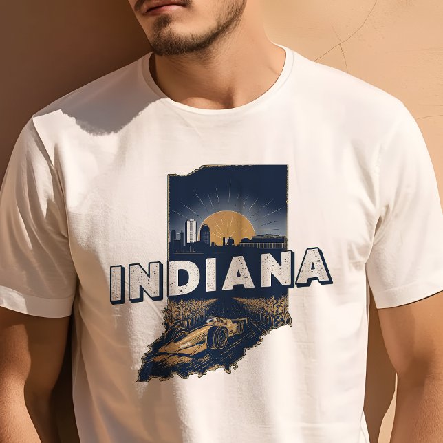 Retro Travel Iconic Indiana Graphic T-Shirt (Creator Uploaded)