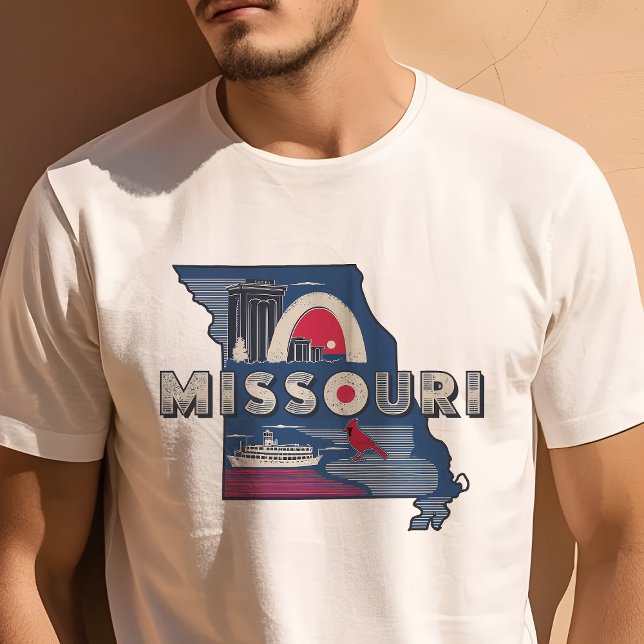 Retro Travel Iconic Missouri Graphic T-Shirt (Creator Uploaded)