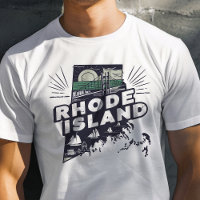 Retro Travel Iconic Rhode Island Graphic