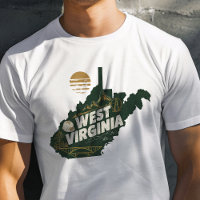 Retro Travel Iconic West Virginia Graphic