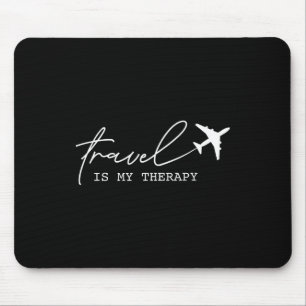 Retro Travel Is My Therapy Travel Vacation Travel Mouse Mat