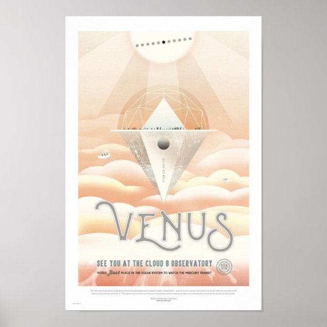 Retro Travel Poster - Venus (Front)