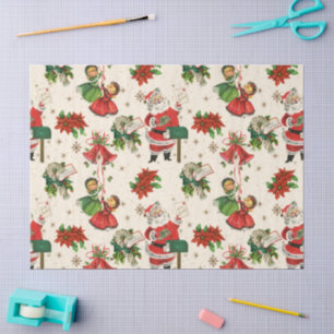 Retro Treasures Christmas Tissue Paper