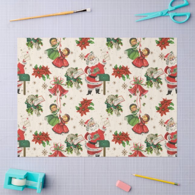 Retro Treasures Christmas Tissue Paper (Craft)