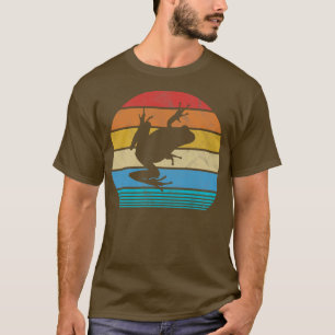 Retro Tree Frog Design Vintage Toad Amphibian Love T-Shirt