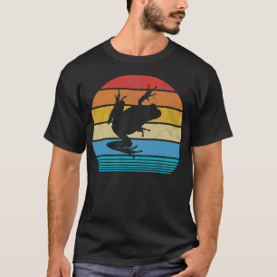 Retro Tree Frog Design Vintage Toad Amphibian Love T-Shirt
