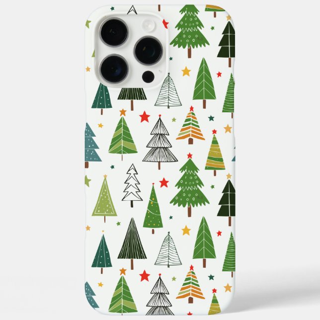 Retro Trees Case-Mate iPhone Case (Back)