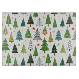 Retro Trees Cutting Board