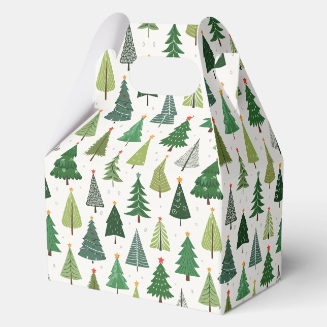 Retro Trees Favour Box (Back)