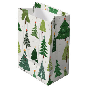 Retro Trees Medium Gift Bag