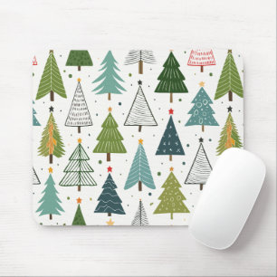 Retro Trees Mouse Mat