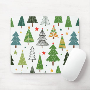 Retro Trees Mouse Mat