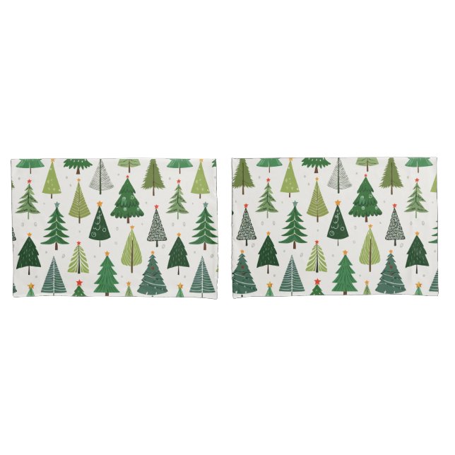 Retro Trees Pillowcase (Front-Set)