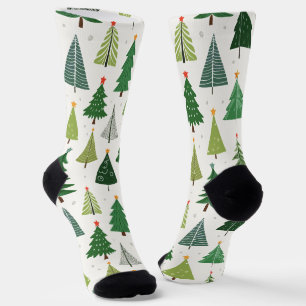 Retro Trees Socks
