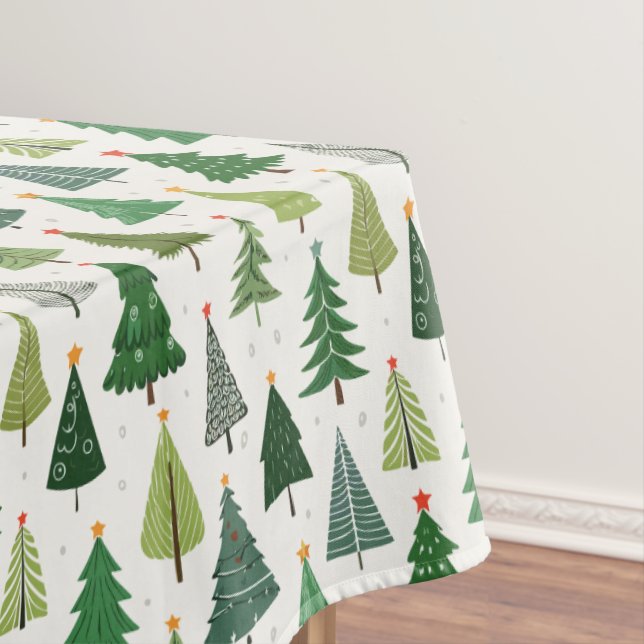 Retro Trees Tablecloth (In Situ)