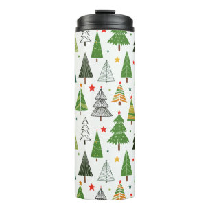 Retro Trees Thermal Tumbler