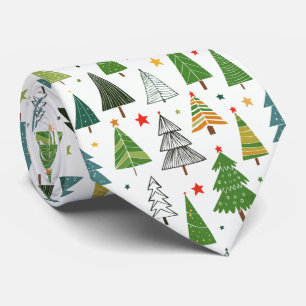 Retro Trees Tie