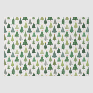 Retro Trees Tissue Paper