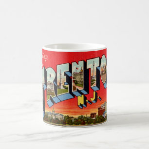 Retro Trenton NJ Postcard Coffee Mug