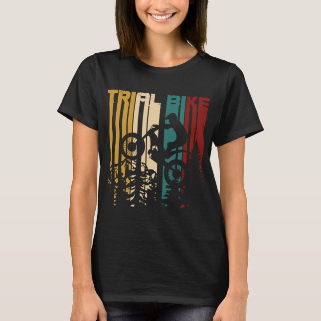 Retro Trial Bike Motorcycle T-Shirt (Front)