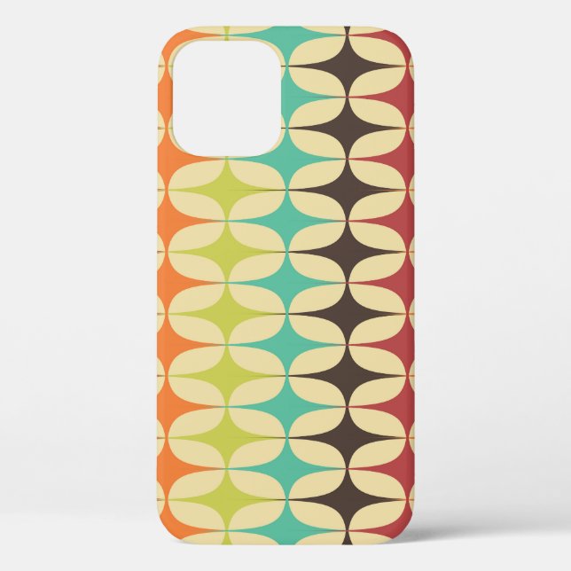 Retro Triangles: Geometric Pattern Throwback Case-Mate iPhone Case (Back)