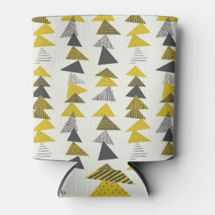 Retro Triangles: Varied Seamless Pattern. Can Cooler