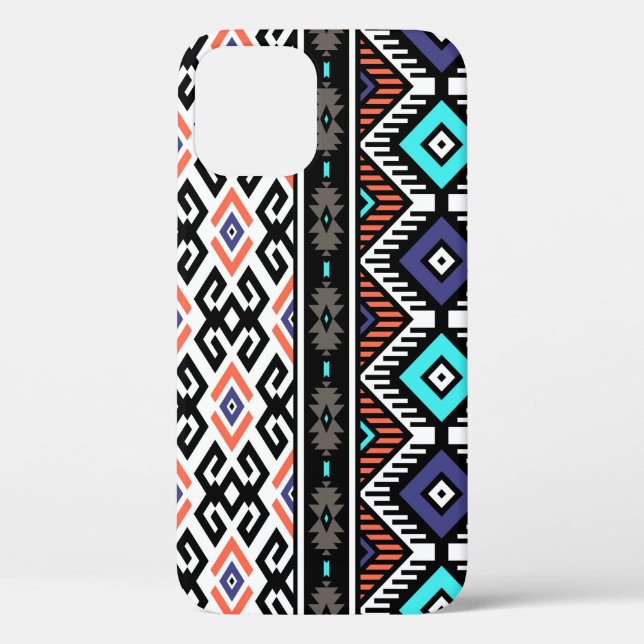 Retro Tribal Navajo: Geometric Seamless. Case-Mate iPhone Case (Back)