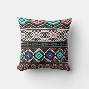 Retro Tribal Navajo: Geometric Seamless. Cushion