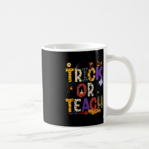 Retro Trick Or Teach Teacher Halloween Costume Men Coffee Mug