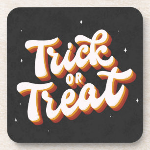 Retro Trick or Treat Coaster