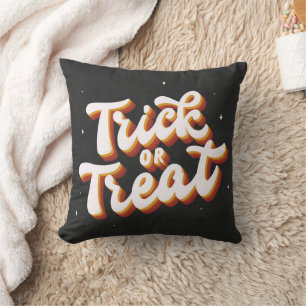 Retro Trick or Treat Cushion