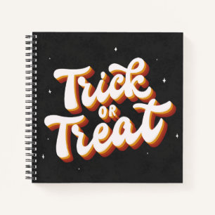 Retro Trick or Treat Notebook