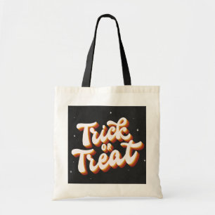 Retro Trick or Treat Tote Bag