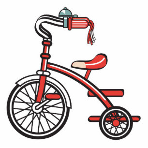 retro tricycle photo sculpture decoration