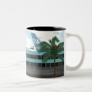 Retro Trident Jet Age Silohuette Mug