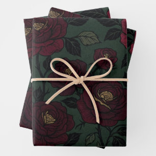 Retro Trippy Swirl Flowers Rainbow Eyes Wrapping P Paper Sheet