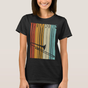 Retro Trombone  Cool Brass Instruments T-Shirt
