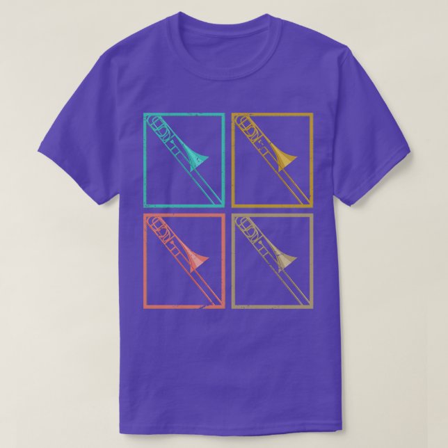 Retro Trombone T-Shirt (Design Front)