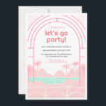 Retro Tropical 16th Pool Party Birthday Invitation<br><div class="desc">Are you looking for the perfect way to celebrate your teenager's 16th birthday? Look no further! Our 16th Pool Party Invitation is designed to make their milestone birthday a splash-tastic event they'll never forget! The 16th Pool Party Invitation is tailor-made for teenagers who love the sun, water, and good times...</div>