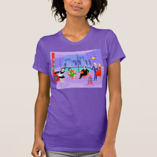 Retro Tropical Christmas Party T-Shirt