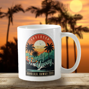 Retro Tropical Family Vacation ID1135 Coffee Mug