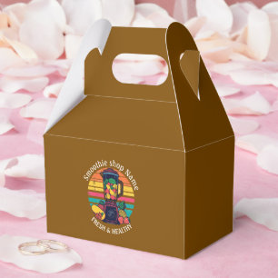 Retro Tropical Fruit Smoothie Shop Juice Bar Favour Box