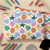 Retro Tropical Starfish & Shells Personalised