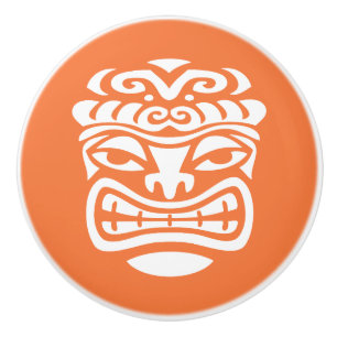 Retro Tropical Tiki Beach Ceramic Knob